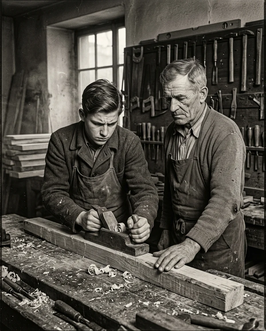 Lehrjahre bei Franz Hofer. Triberg, 1947